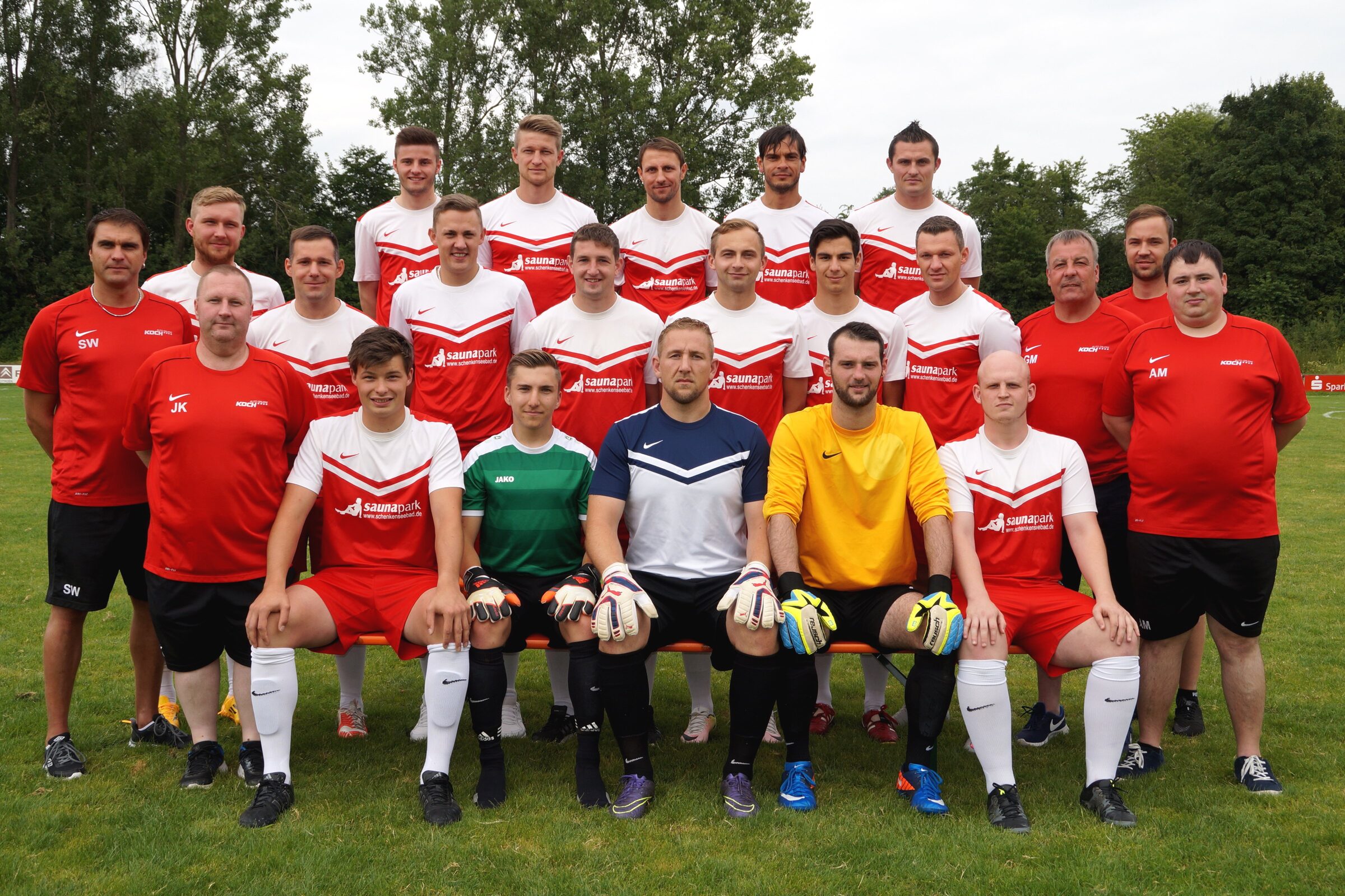 Mannschaftsfoto der 1. Mannschaft 2016/17