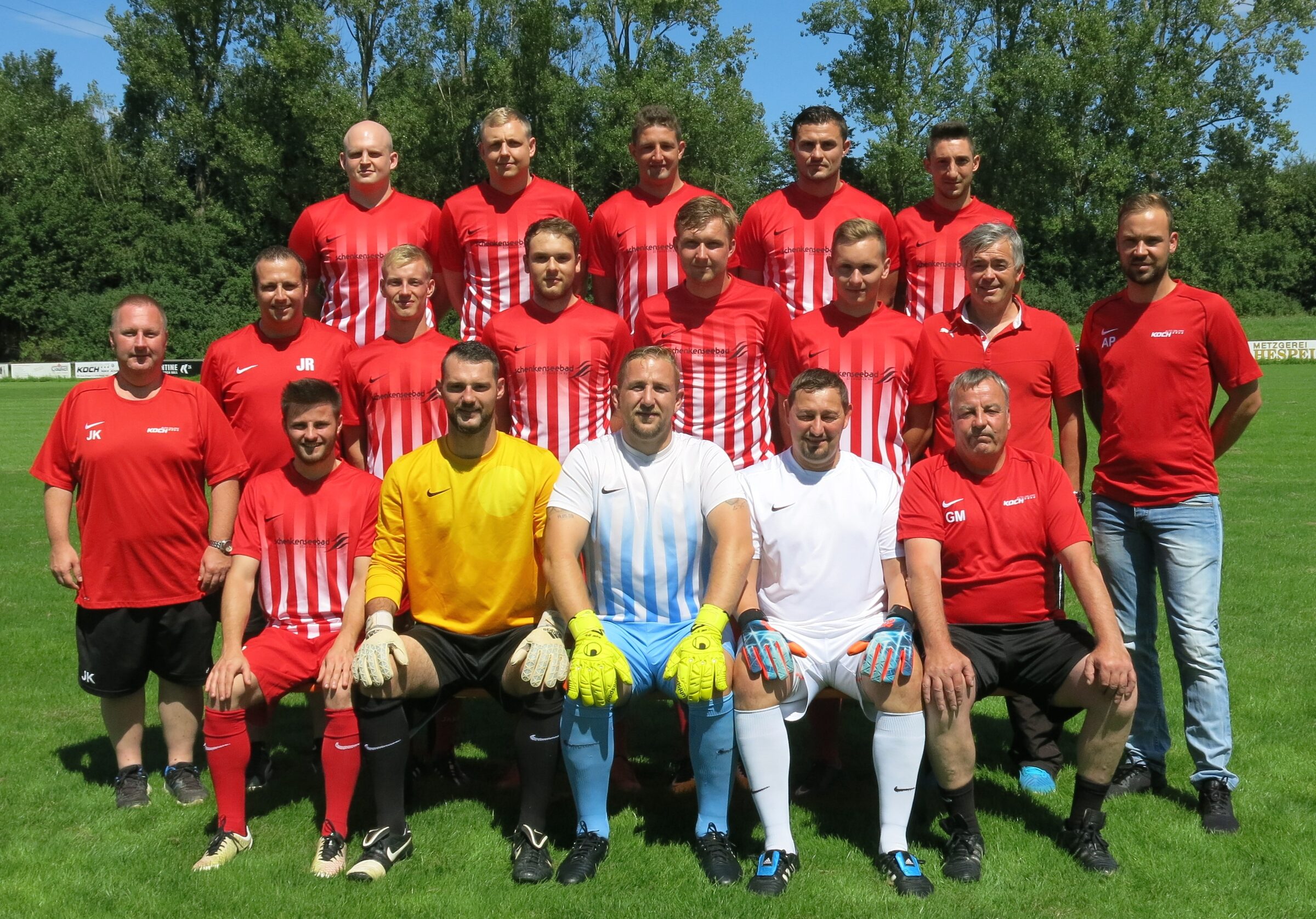 Mannschaftsfoto der 1. Mannschaft 2017/18