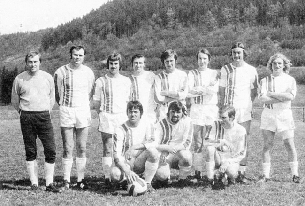 1. Mannschaft Dierolf, Miemcyk, Ritter, Rieger, Babiej, Kurz W., Balk, Greiner, Franz H., Stapf, Speer