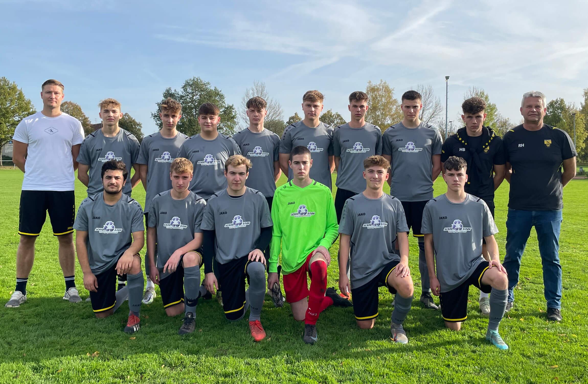 Mannschaftsfoto der A-Junioren 2022/23