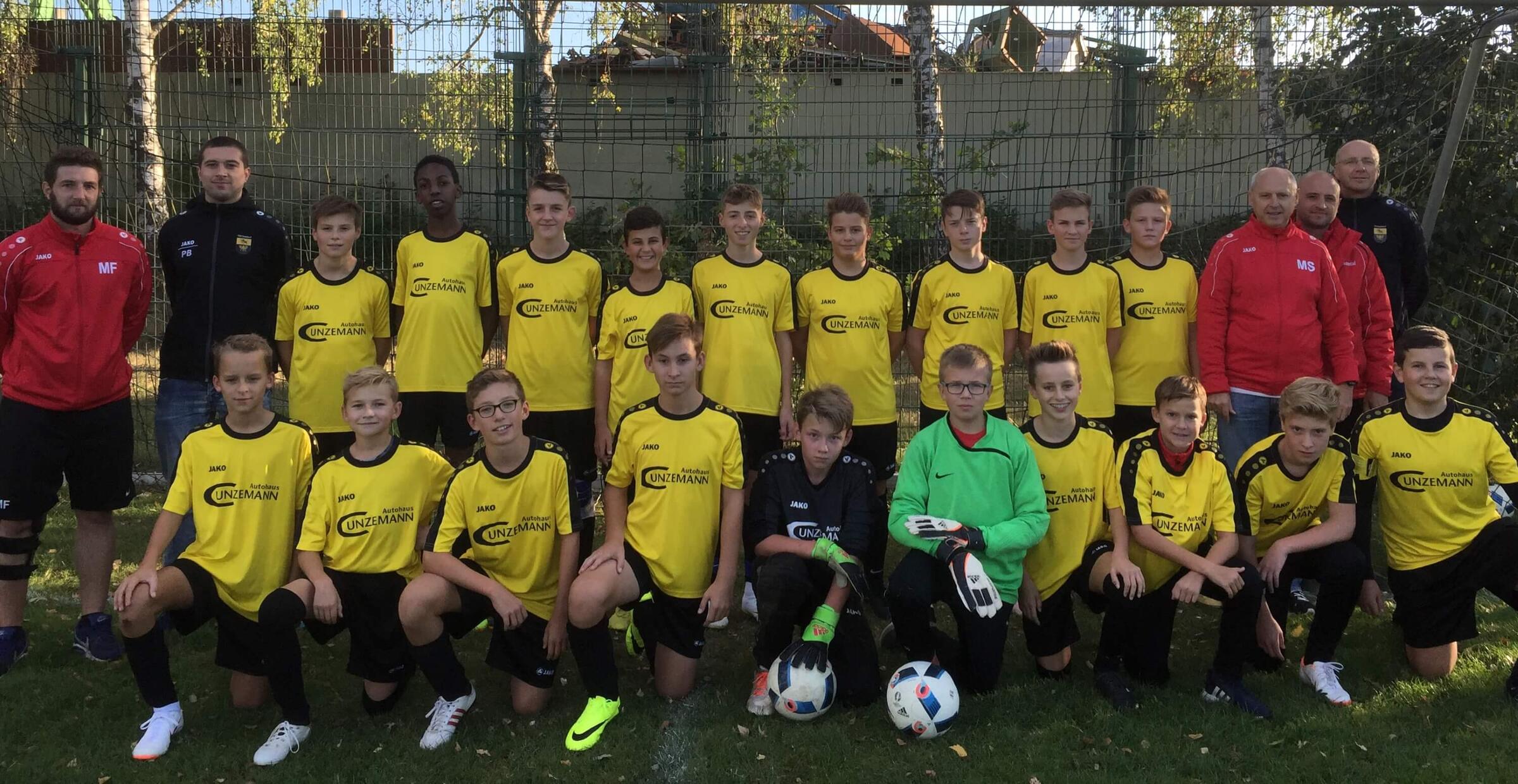Mannschaftsfoto der C-Junioren 2018/19