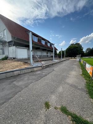 Bau der Terrassenüberdachung – Bild 1