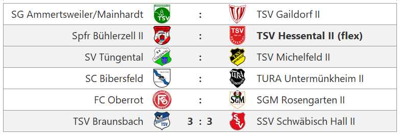 Zur Vollansicht klicke auf das Bild. Spieltag Kreisliga B6